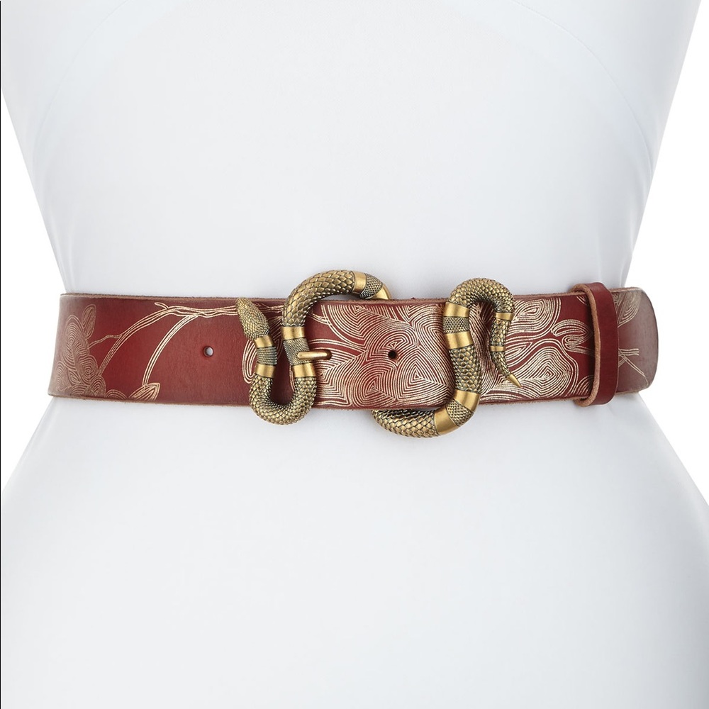 Major ISO! Gucci snake belt brown women’s.